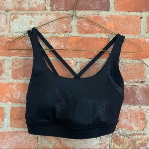 Lululemon Black Sparkle Energy Bra